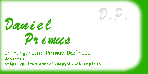 daniel primus business card